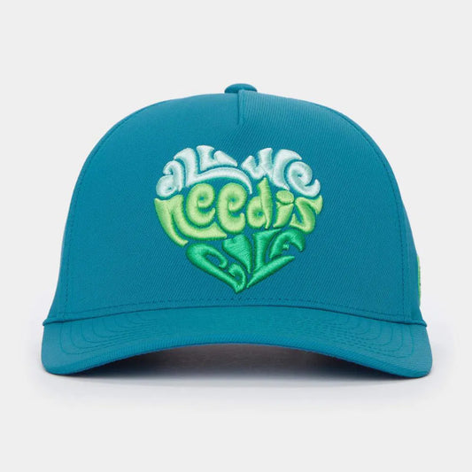 Brand New! G/Fore ALL WE NEED IS GOLF Twill Snapback Golf Hat - Petrol