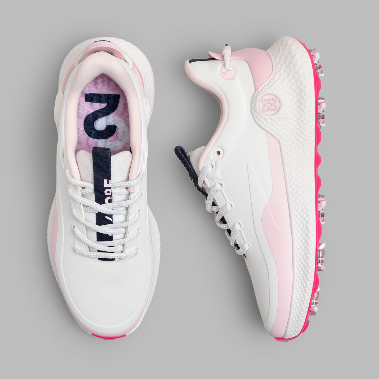 2025 G/Fore Women's MG4+ O2 G/Lock Golf Shoes: Snow/Blush
