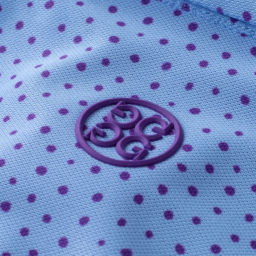 Brand New! G/Fore Men's Dots Polo: Vista Blue