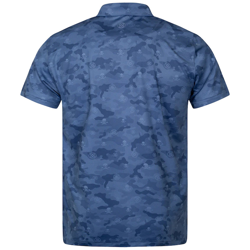 G/Fore Men's Skull & Tees Icon Camo Printed Polo: Colony Camo