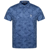G/Fore 男士骷髅头和 T 恤标志迷彩印花 Polo 衫：Colony Camo