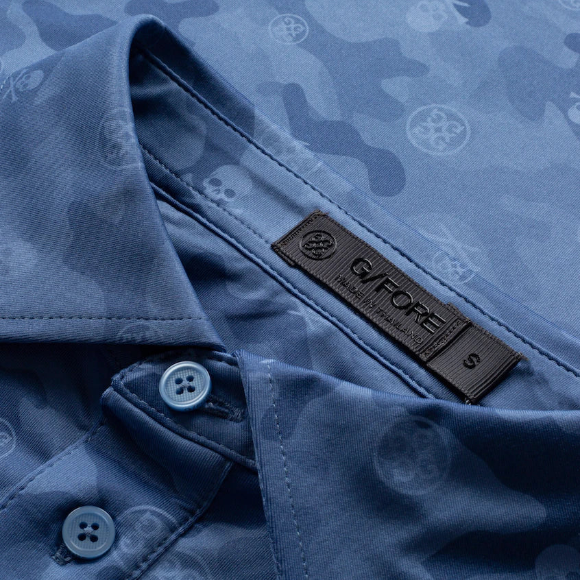 G/Fore Men's Skull & Tees Icon Camo Printed Polo: Colony Camo ...