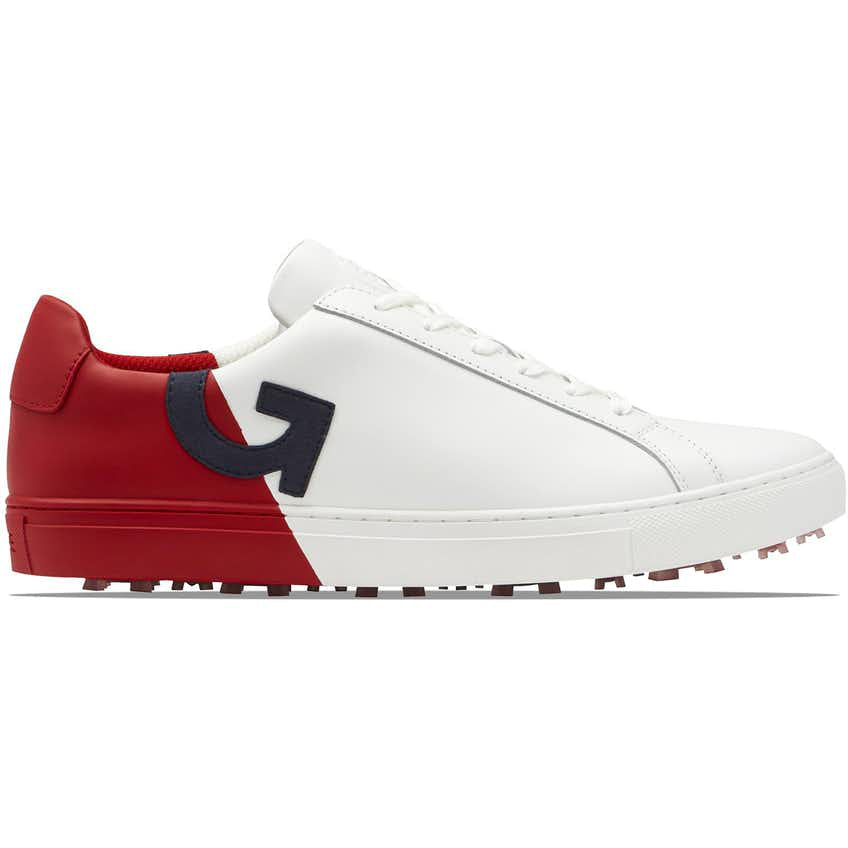 Brand New G/Fore Men’s Two Tone Disruptor Golf Shoes - Snow/Cherry