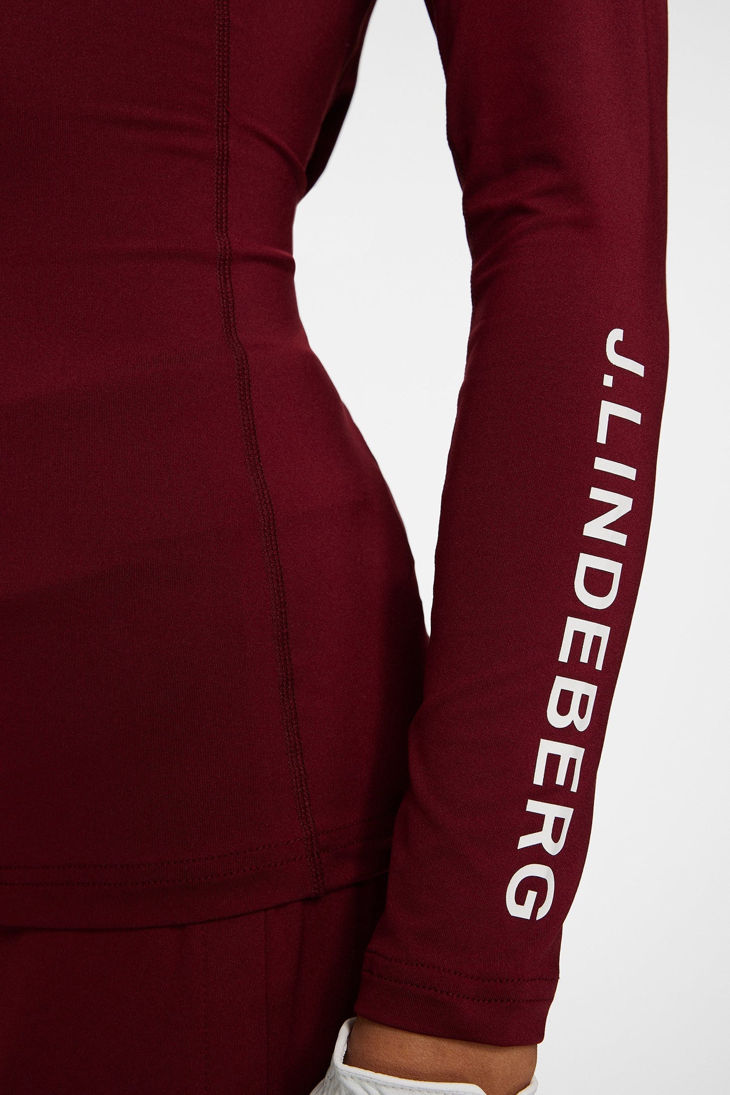 2024 J. Lindeberg Women's Asa Soft Compression Top: Cabernet