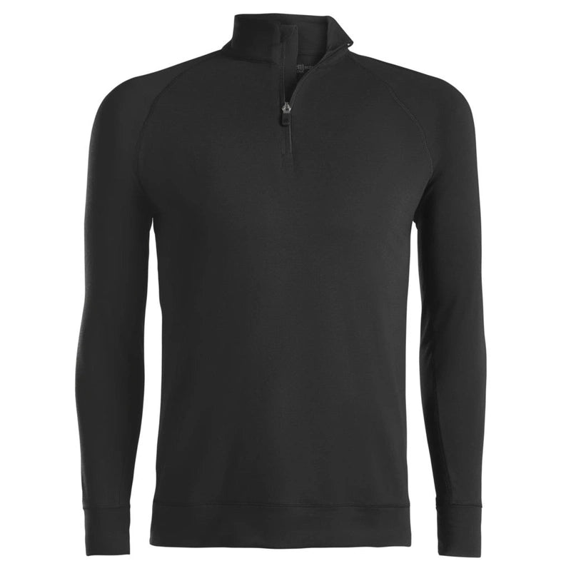 G/Fore Men's Luxe Staple Mid Quarter Zip: Heather Grey, Twilight and Onyx