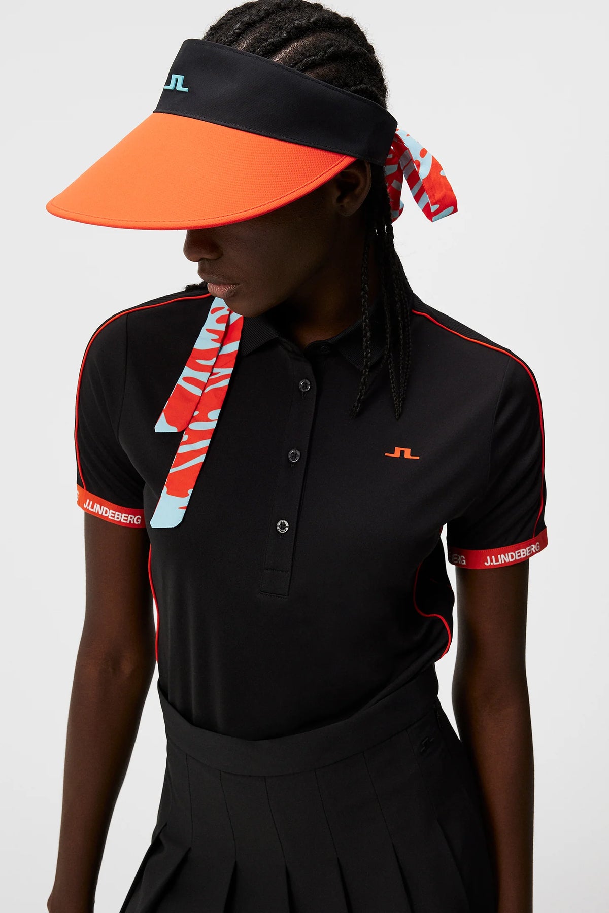 Brand New! J.Lindebergb Women's Demi Polo: Black