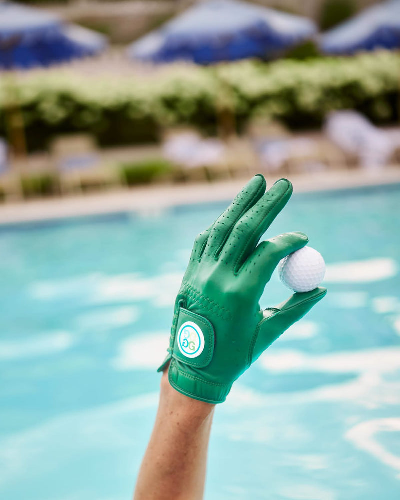 ¡Completamente nuevos! Guantes de golf Signature para mujer de G/Fore: trébol, mano izquierda Y derecha