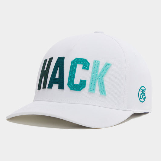 2023 G/Fore HACK Stretch Twill Snapback Golf Hat - Snow