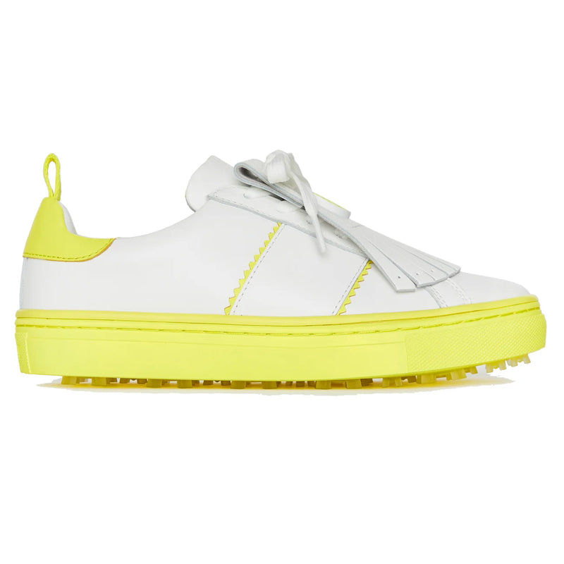 Brand New! G/Fore Women's Contrast Accent Kiltie Durf Golf Shoes: Solar