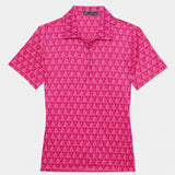 G/Fore Women's Mini G's Tech Jersey Short Sleeve Polo: Sorbet