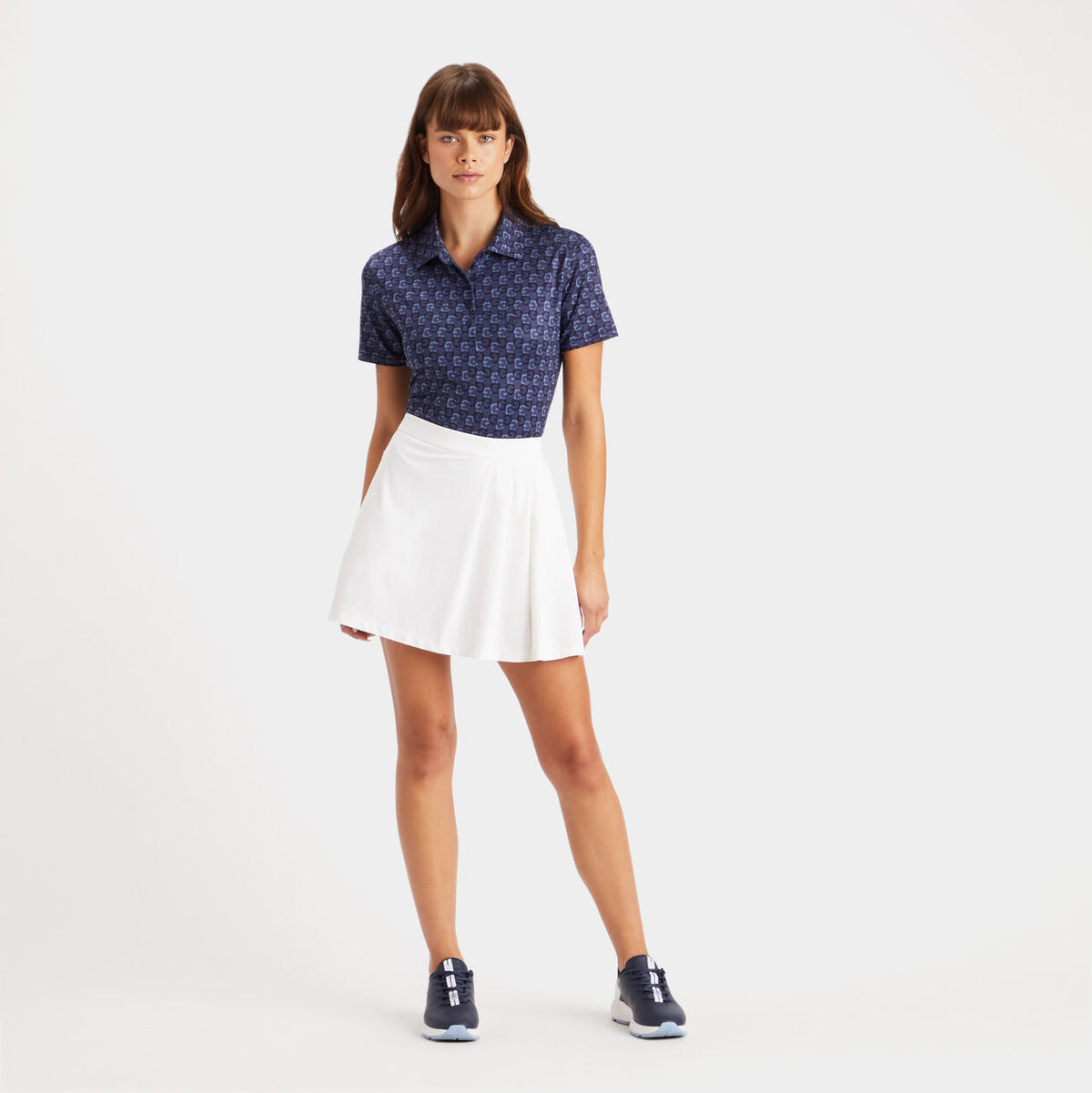 G/Fore Women's Mini G's Tech Jersey Short Sleeve Polo: Twilight