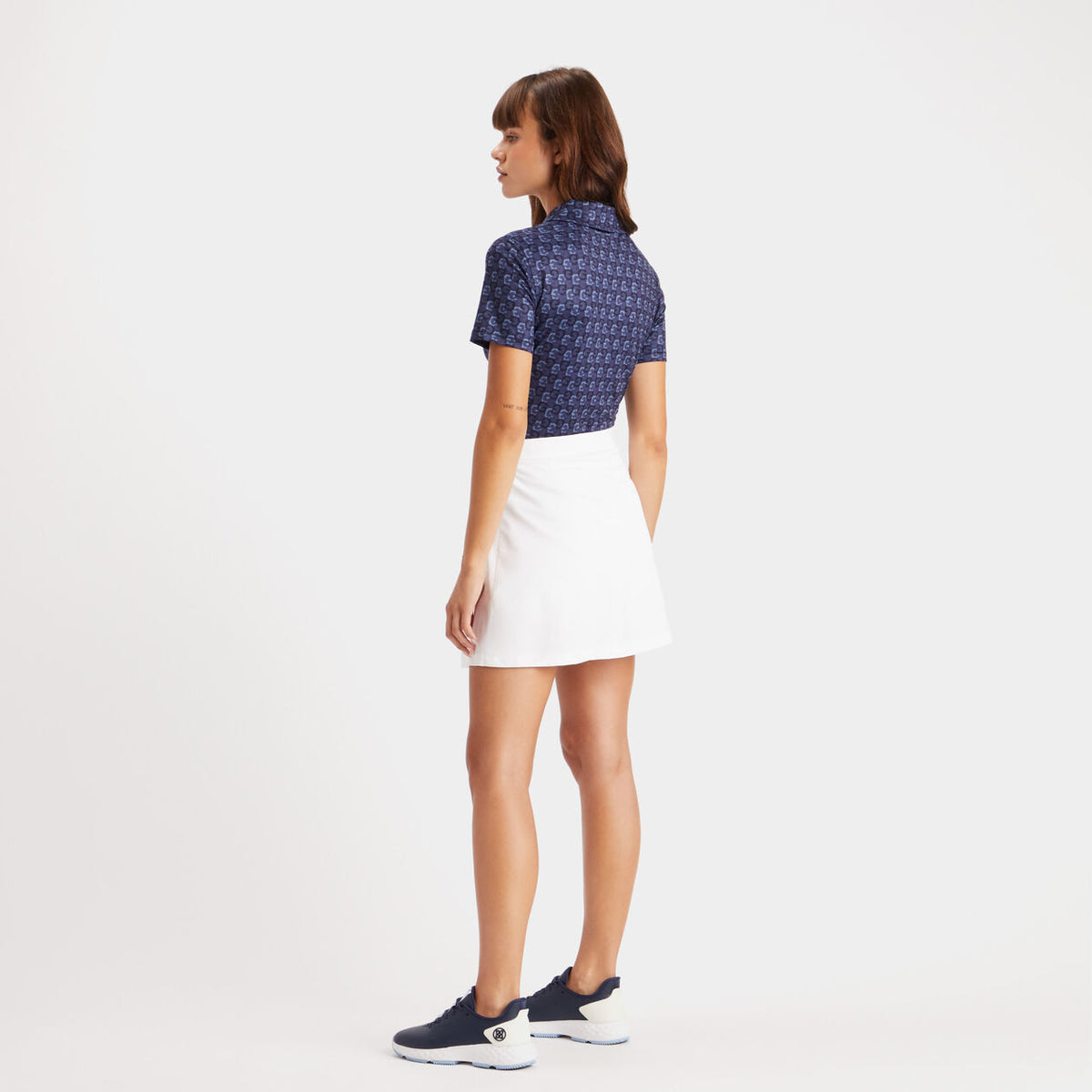G/Fore Women's Mini G's Tech Jersey Short Sleeve Polo: Twilight