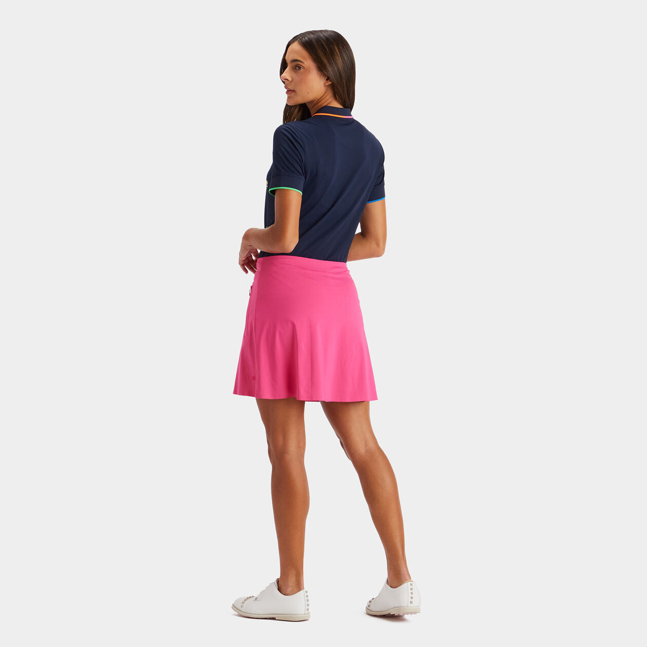 2023 G/Fore Women's Mini Icon Tech Pique Golf Polo: Twilight