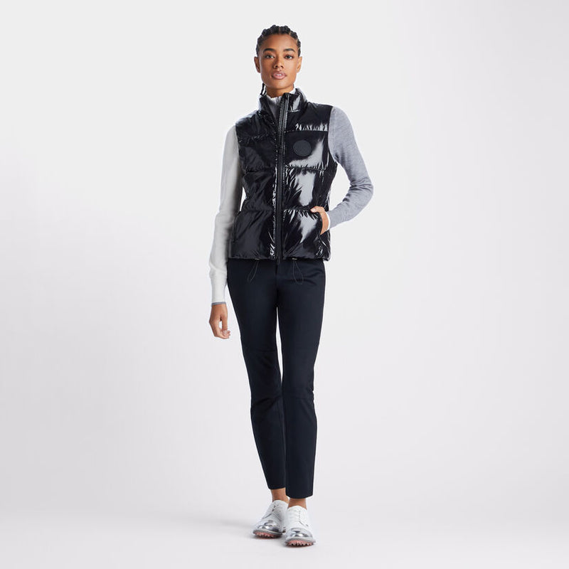 Brand New! G/Fore Women's Quilted Polished Nylon Merino Wool Lined Puffer Gilet