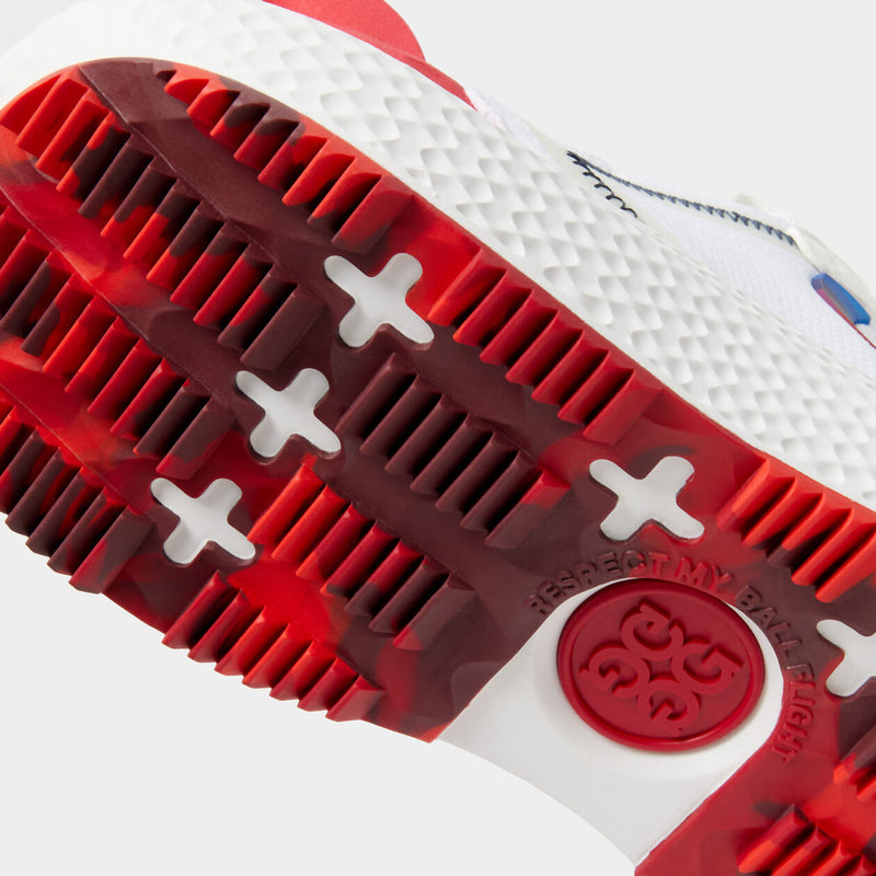 G/Fore Men's MG4X2 Knit Striped Quarter G Hybrid Golf Cross Trainer: Poppy