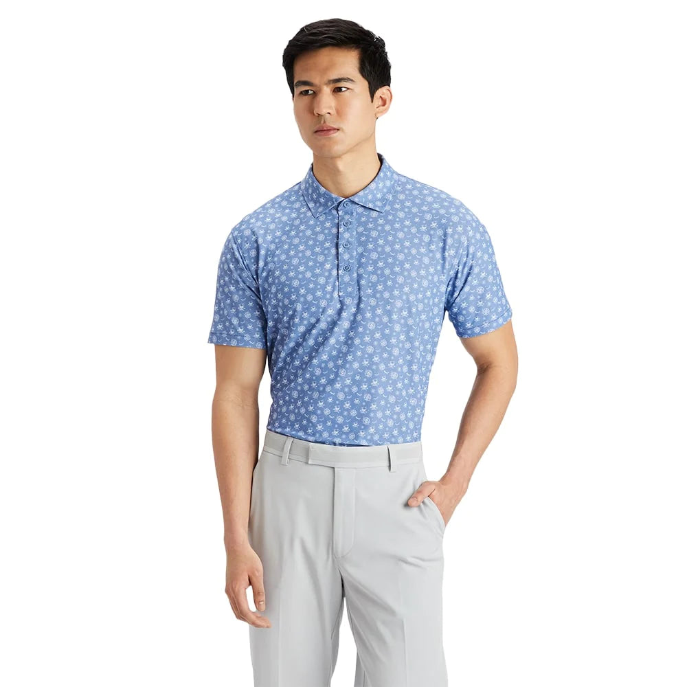 Brand new! G/Fore Men's Sketch Tech Pique Polo: Colony Blue