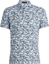 G/Fore Men's Botanic Garden Tech Jersey Modern Spread Collar Polo: Ink