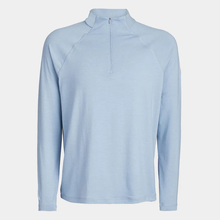 G/Fore Men's Luxe Quarter Zip Mid Layer: Drizzle