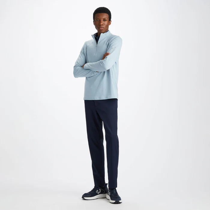 G/Fore Men's Luxe Quarter Zip Mid Layer: Drizzle