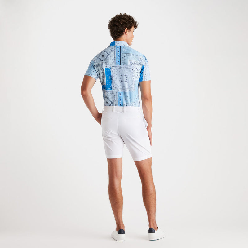 G/Fore Men's Bandana Tech Pique Slim Fit Polo: Sky