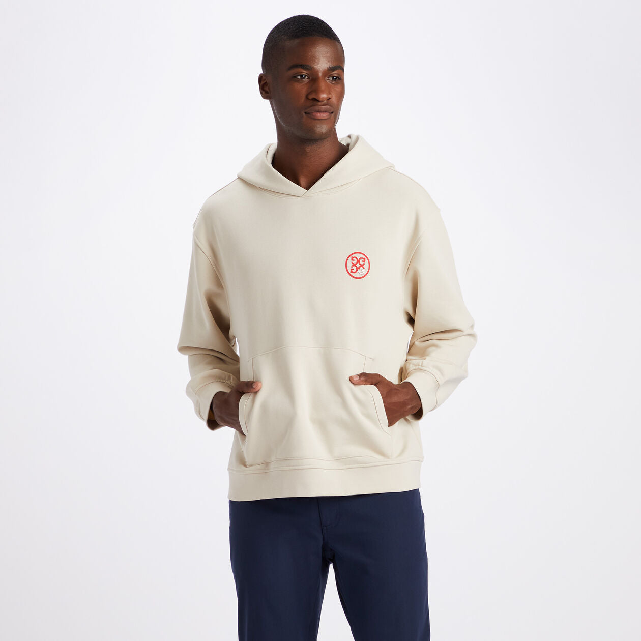 G/FORE Unisex Statement Oversized French Terry Hoodie: Stone