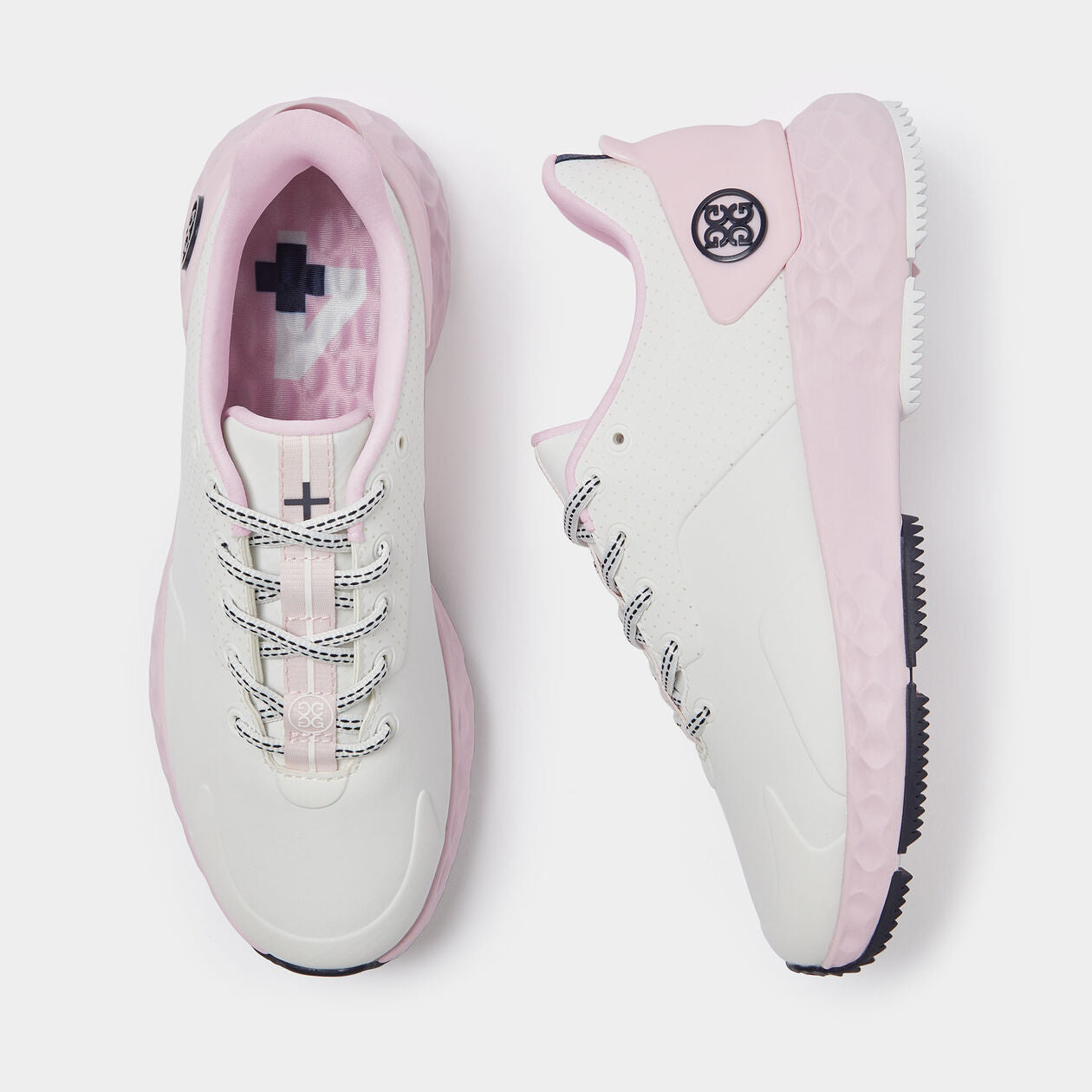 2024 G/Fore Women's Perforated MG4+ Golf Shoes: Snow/Blush