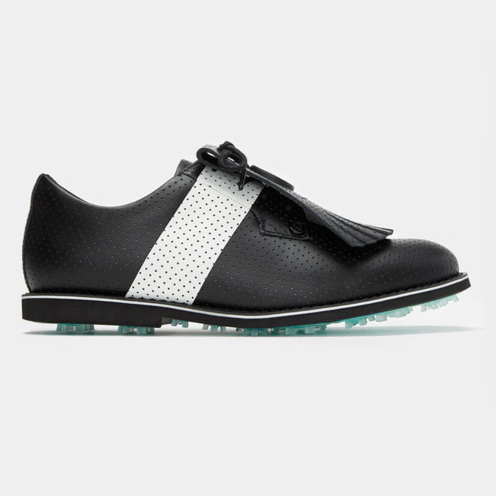 Brand New! G/Fore Women's Gallivanter Perforated Leather Kiltie Golf Shoes - Onyx