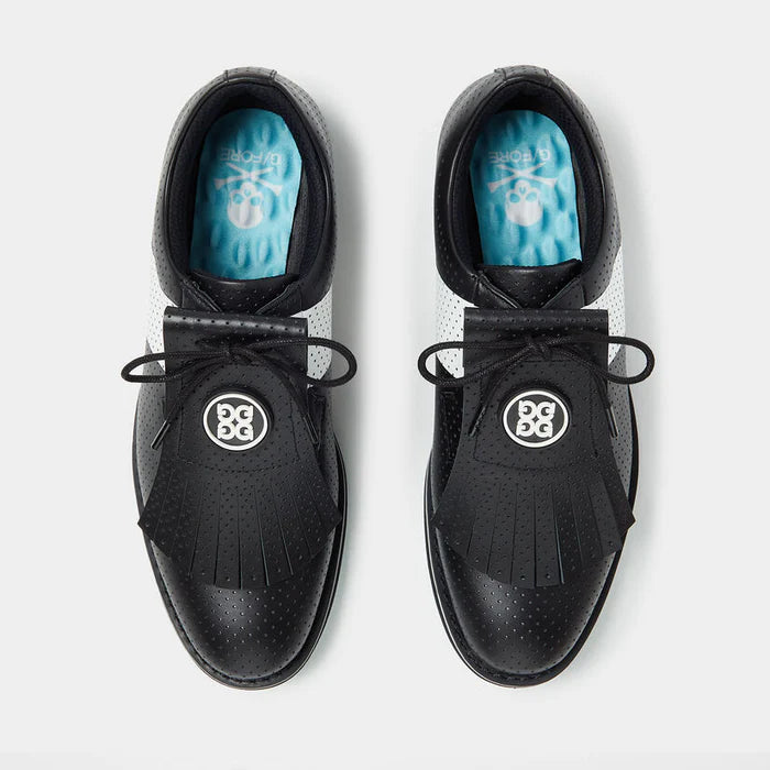 Brand New! G/Fore Women's Gallivanter Perforated Leather Kiltie Golf Shoes - Onyx