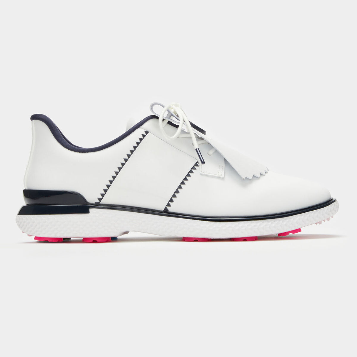 Brand New! G/Fore Women's Gallivan2r Side Stripe Kiltie Golf Shoes: Snow/Twilight