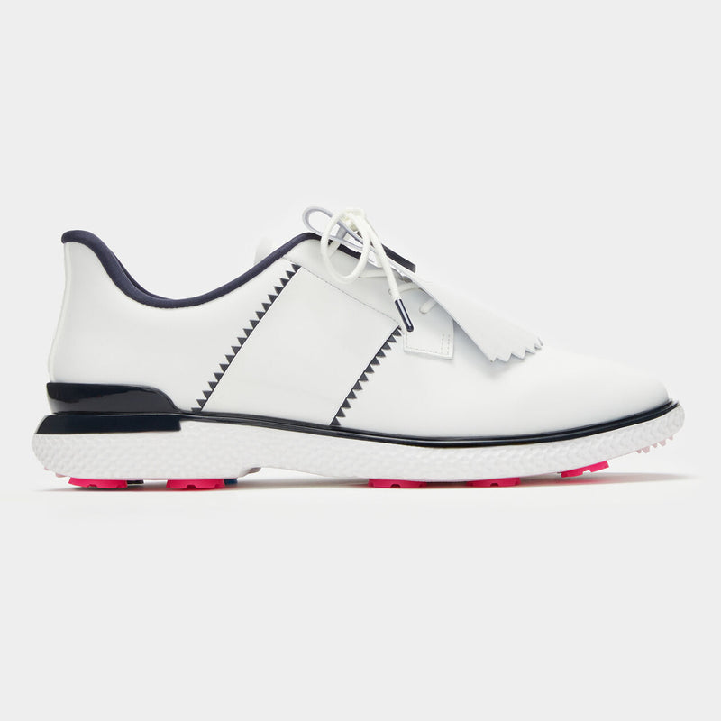 Brand New! G/Fore Women's Gallivan2r Side Stripe Kiltie Golf Shoes: Snow/Twilight