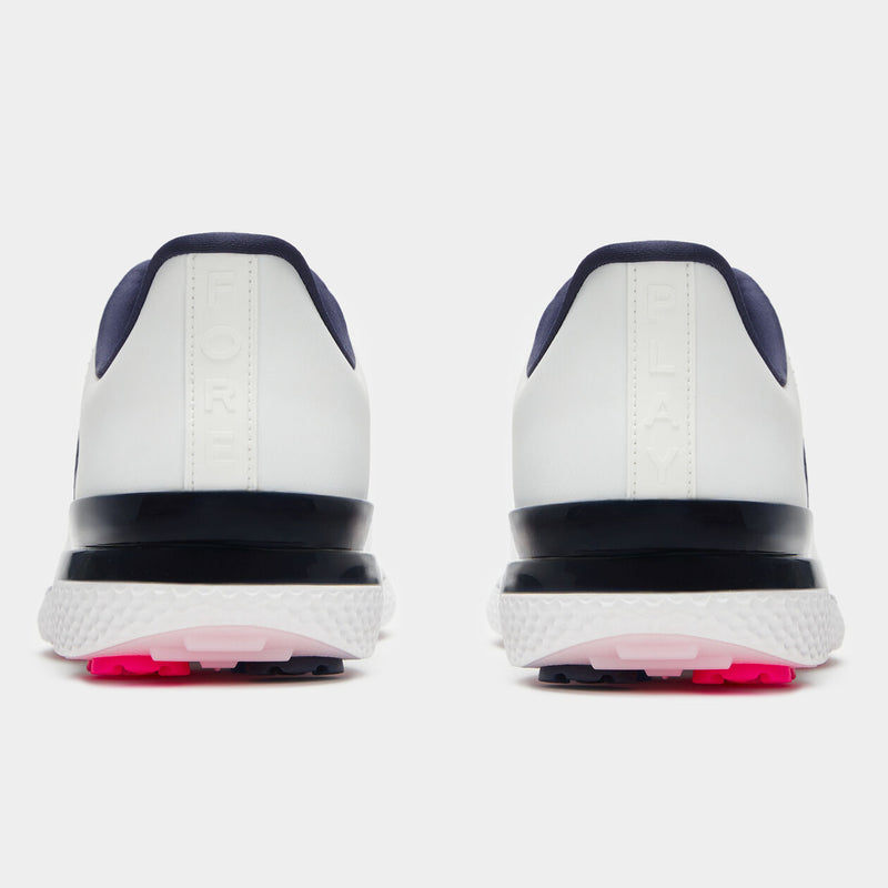 Brand New! G/Fore Women's Gallivan2r Side Stripe Kiltie Golf Shoes: Snow/Twilight