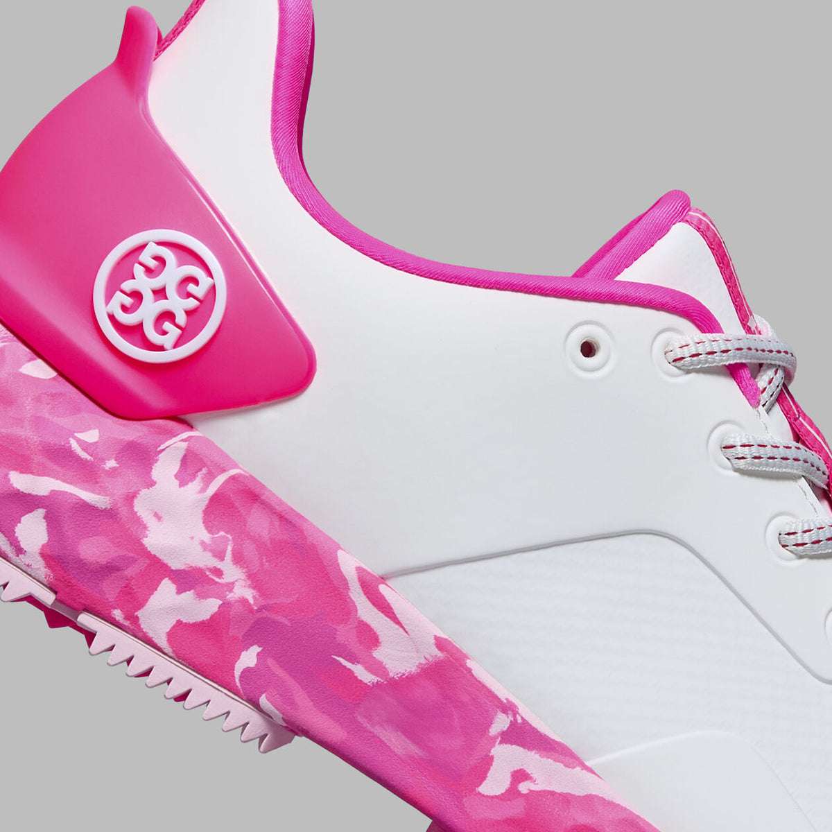 Brand New! G/Fore Women's MG4+ Camo Sole Golf Shoes - Snow/Knockout Pink