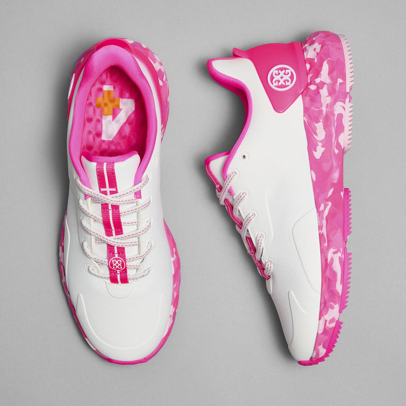 Brand New! G/Fore Women's MG4+ Camo Sole Golf Shoes - Snow/Knockout Pink
