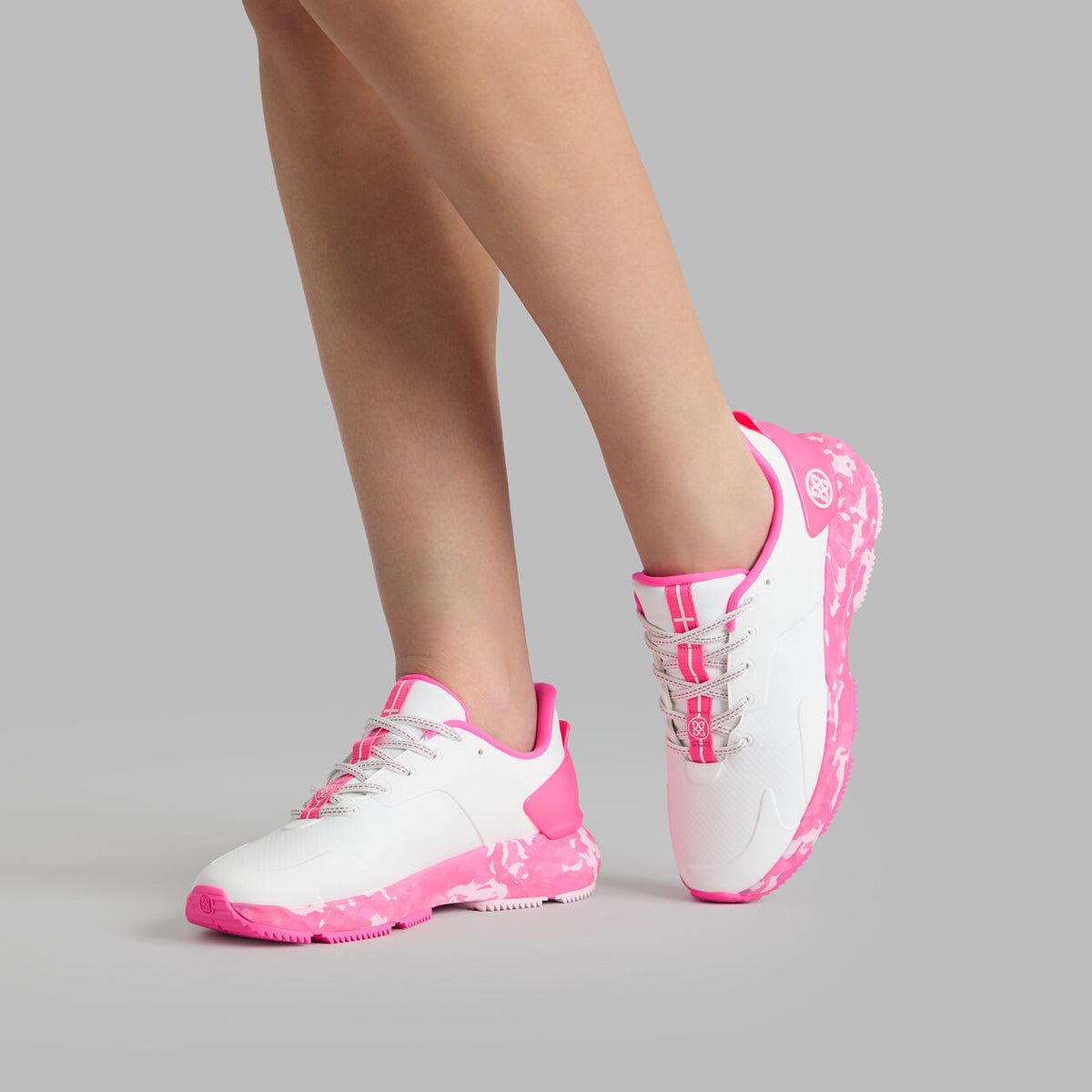 Brand New! G/Fore Women's MG4+ Camo Sole Golf Shoes - Snow/Knockout Pink