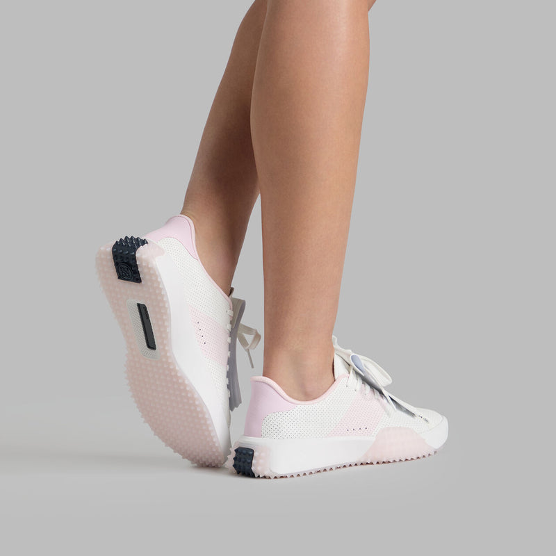 Brand New! G/Fore Women's G.112 Perforated Saddle Stripe Golf Shoes: Snow/Blush