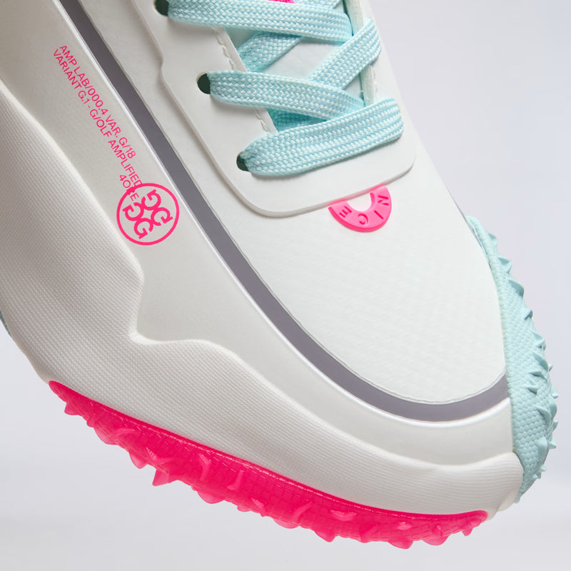 Nouveau ! Chaussures de golf G/FORE édition limitée G/18 pour femme – Snow/Knockout Pink