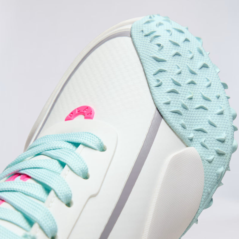 Nouveau ! Chaussures de golf G/FORE édition limitée G/18 pour femme – Snow/Knockout Pink