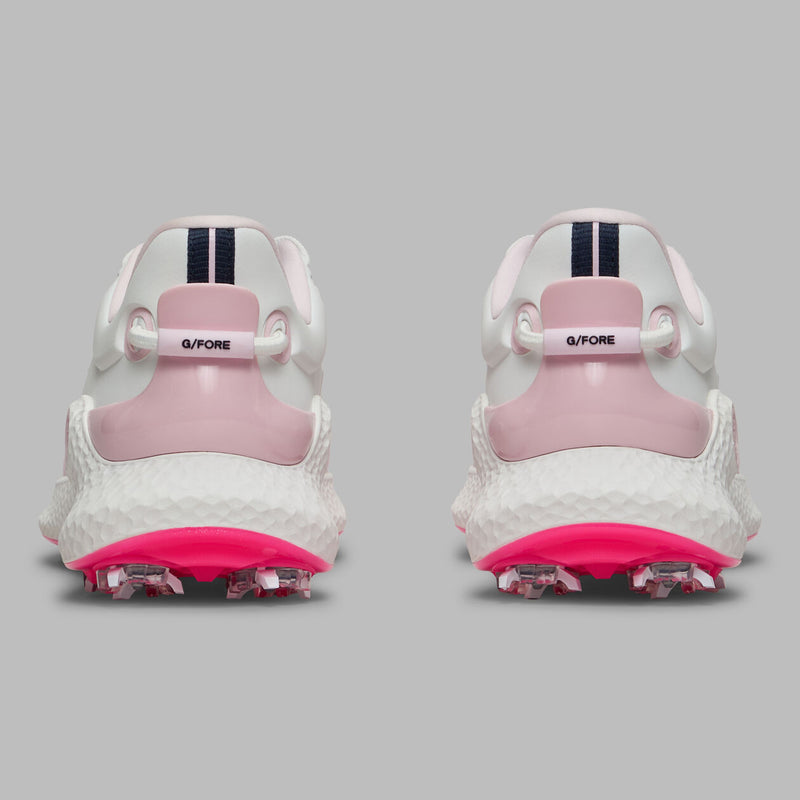 Brand New! G/Fore Women's MG4+ O2 G/Lock Golf Shoes: Snow/Blush