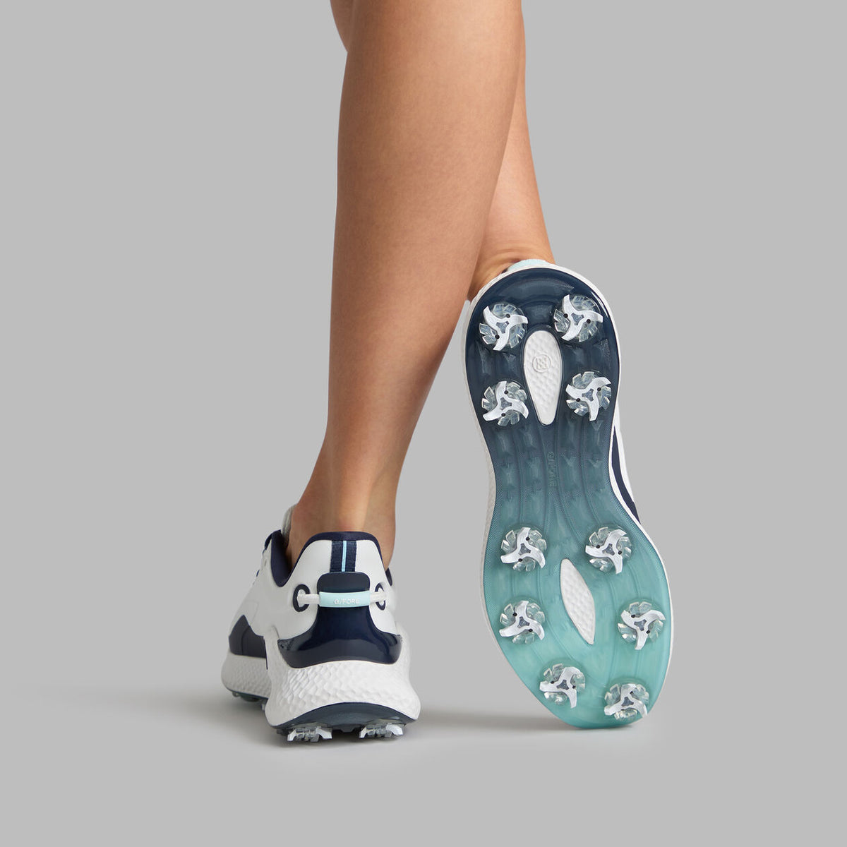 Brand New! G/Fore Women's MG4+ O2 G/Lock Golf Shoes: Snow/Twilight