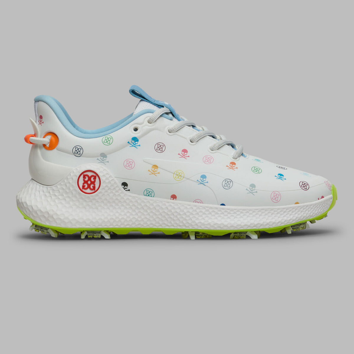Brand New! G/Fore Women's MG4+ O2 G/Lock Skull & Tees Golf Shoes: Snow/Multi