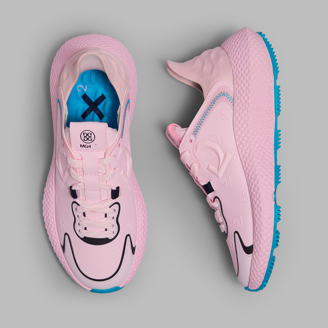 2025 G/Fore Women’s MG4X2 Heart G's Hybrid Golf Cross Trainer: Blush/Venetian