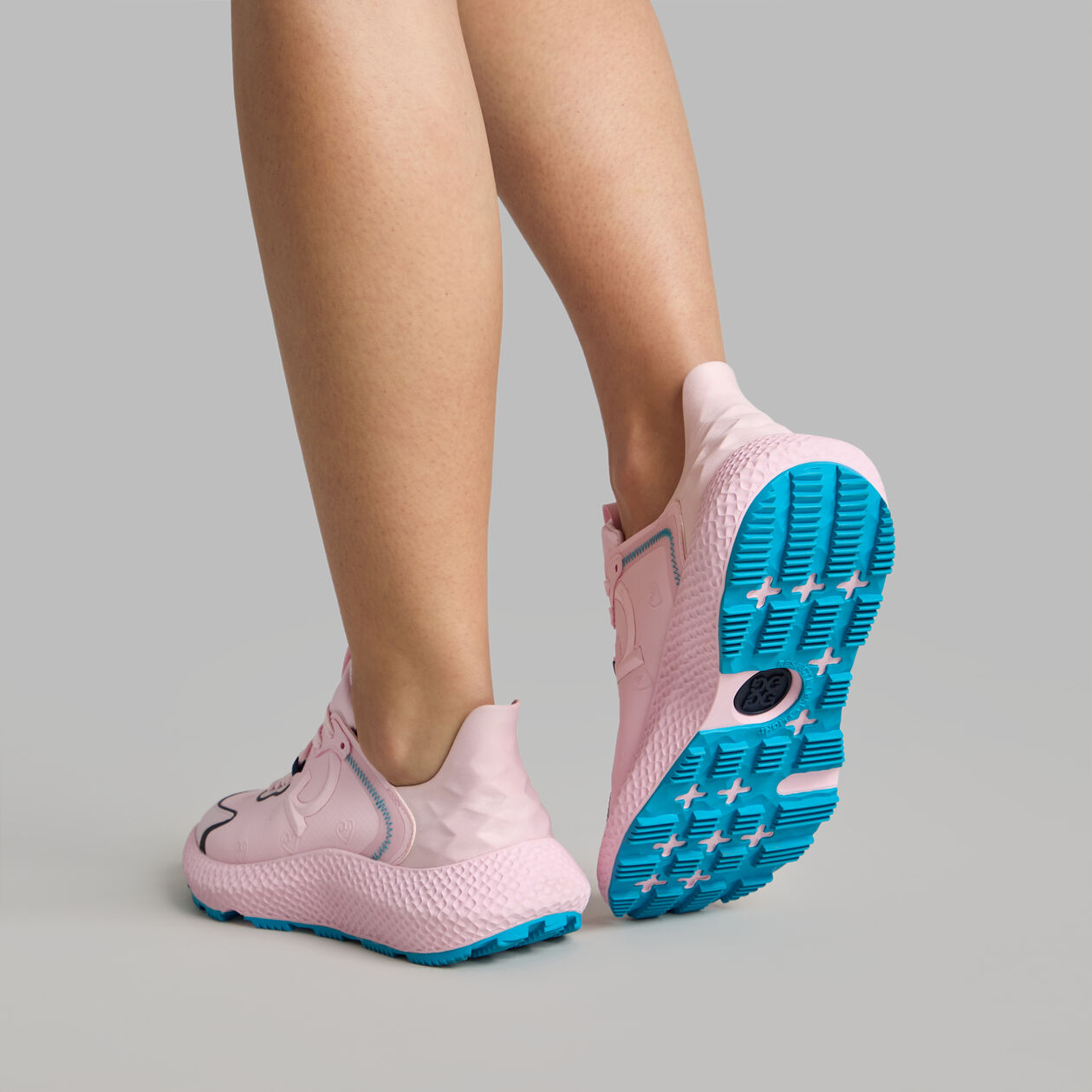 2025 G/Fore Women’s MG4X2 Heart G's Hybrid Golf Cross Trainer: Blush/Venetian