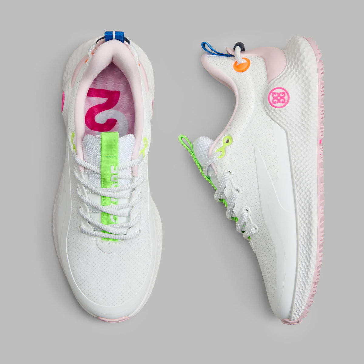 Brand New! G/Fore Women's MG4+ O2 Perforated Golf Shoes: Snow/Multi