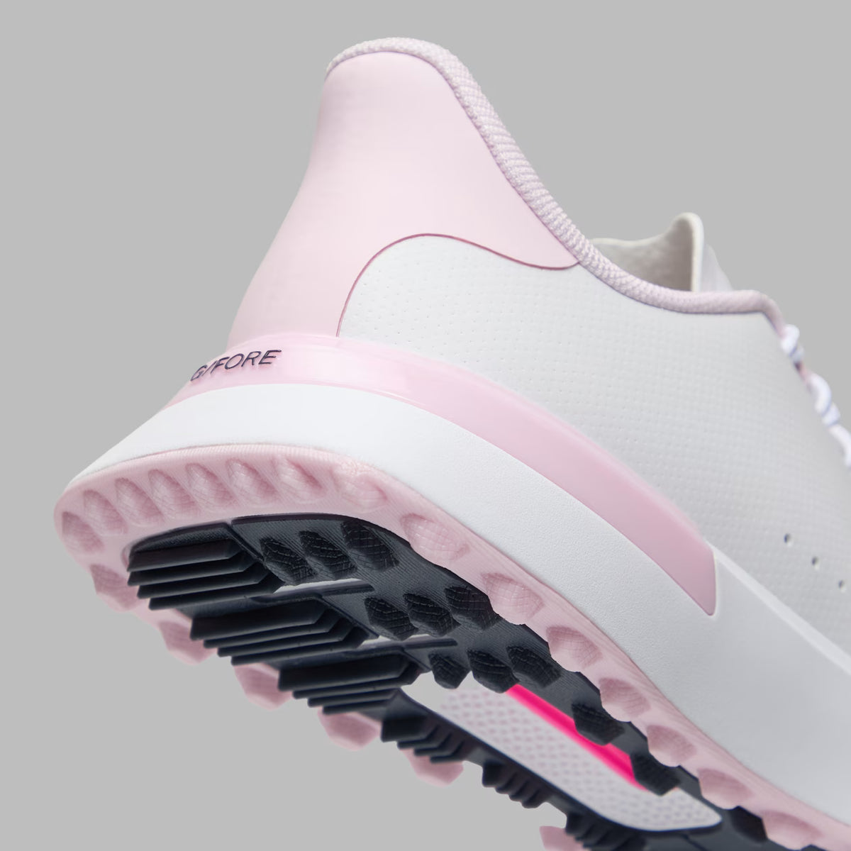 2026 G/Fore Women's Ltd Release G.112 Perforated Kiltie Golf Shoes: Snow/Blush
