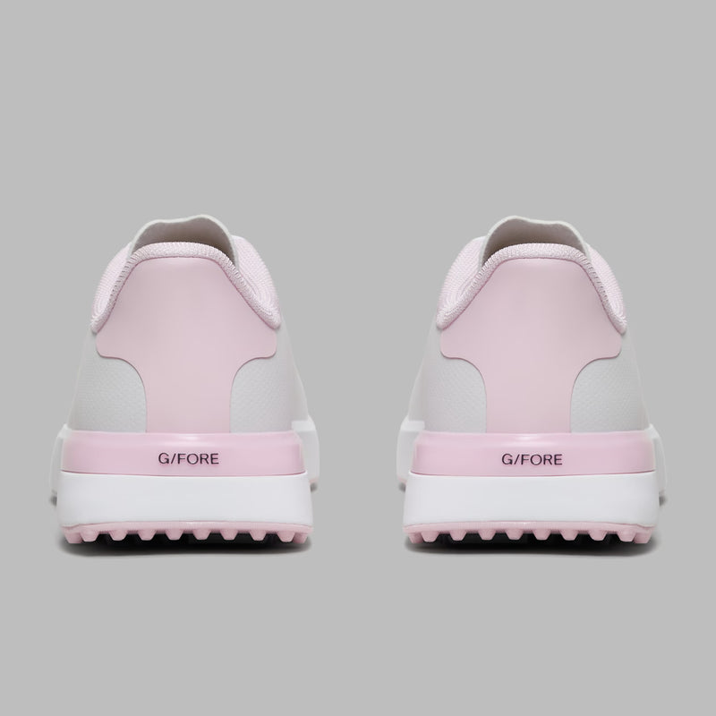 2026 G/Fore Women's Ltd Release G.112 Perforated Kiltie Golf Shoes: Snow/Blush