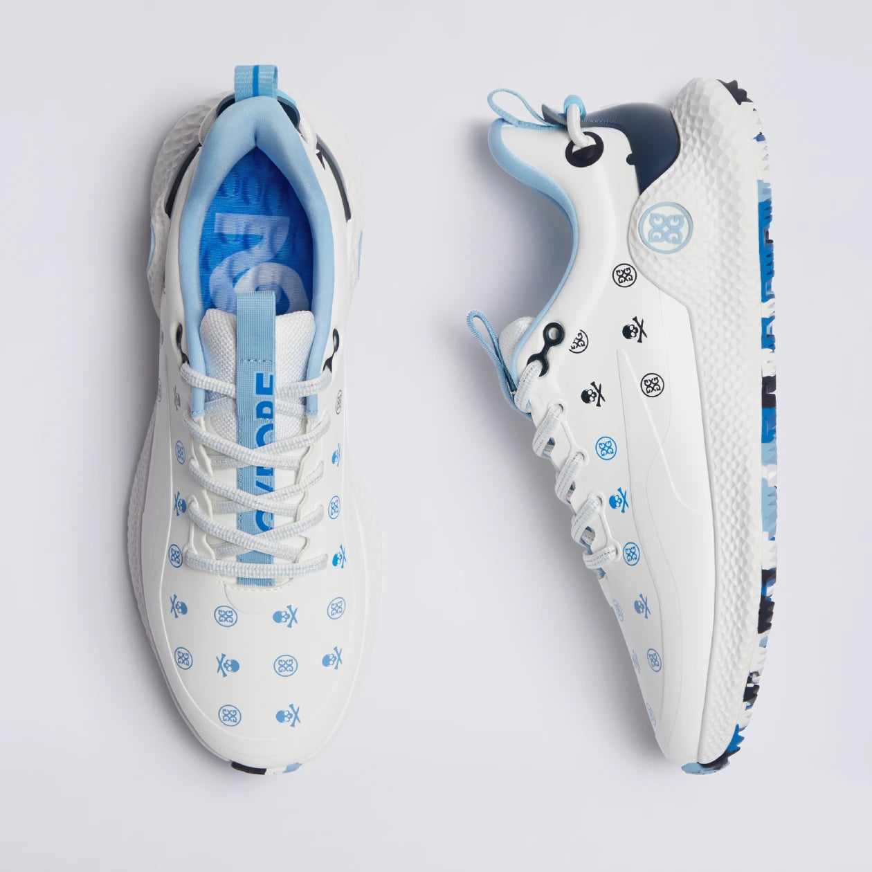 2026 G/Fore Women's MG4+ O2 Gradient Skull & Tees Golf Shoes: Snow/Multi