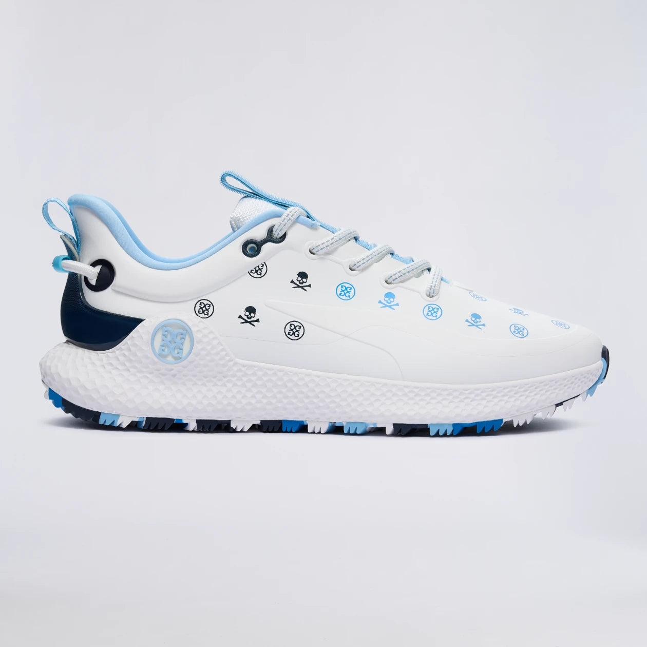 2026 G/Fore Women's MG4+ O2 Gradient Skull & Tees Golf Shoes: Snow/Multi