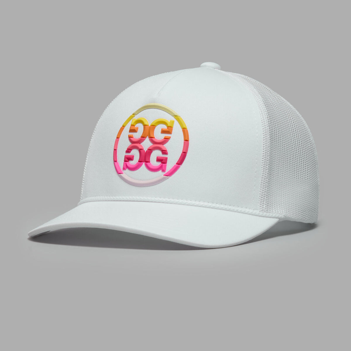Brand New! G/Fore Gradient Circle G's Cotton Twill Trucker Golf Hat: Snow