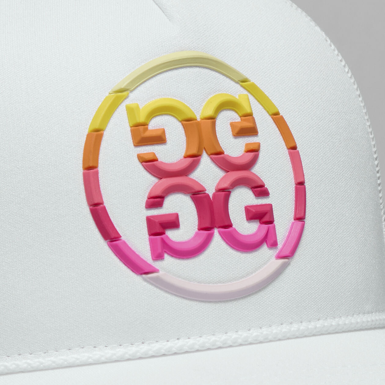 Brand New! G/Fore Gradient Circle G's Cotton Twill Trucker Golf Hat: Snow