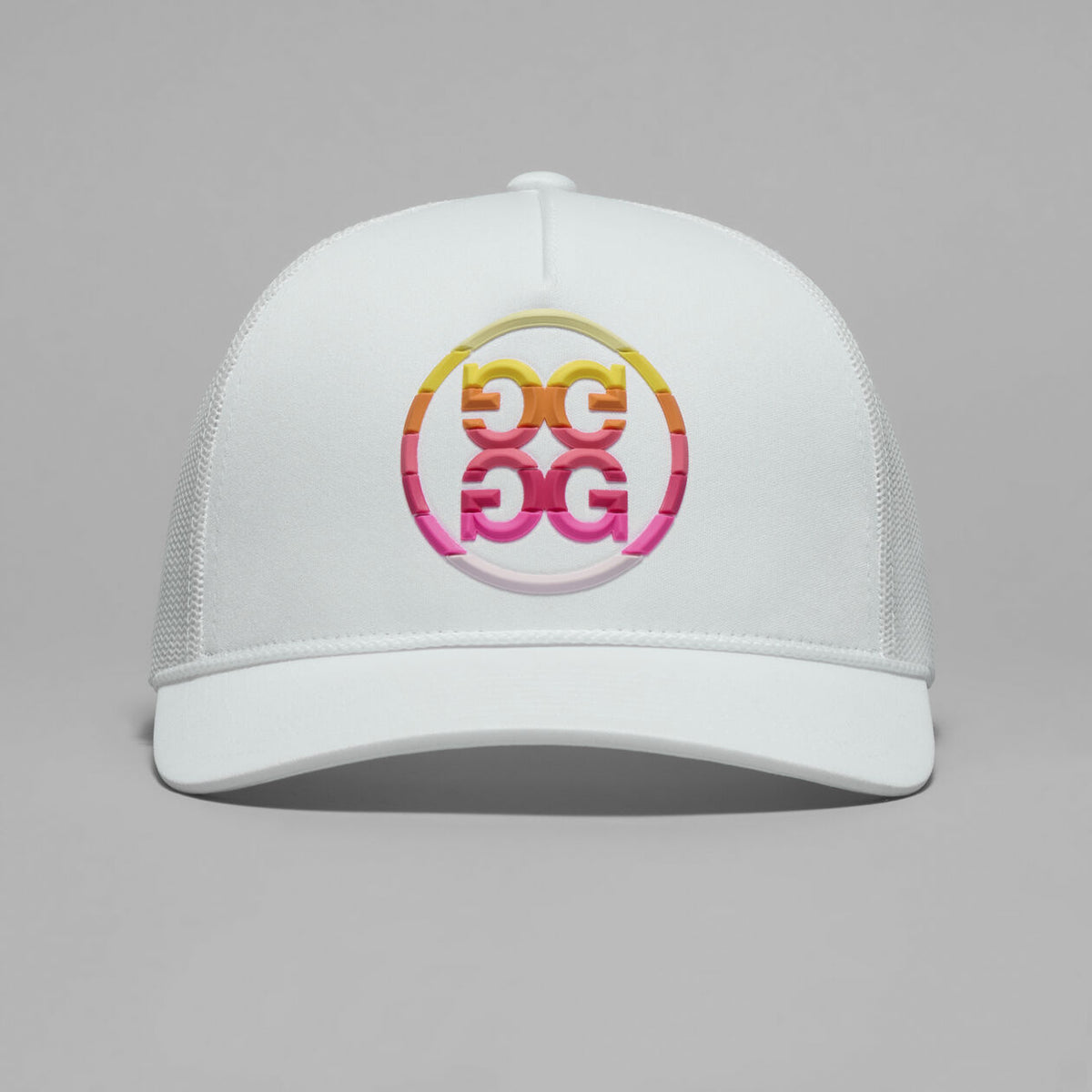 Brand New! G/Fore Gradient Circle G's Cotton Twill Trucker Golf Hat: Snow